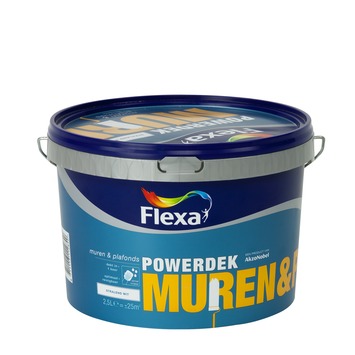 Flexa Powerdek muurverf stralend 2,5 l kopen? muurverf-wit-latex- | Karwei