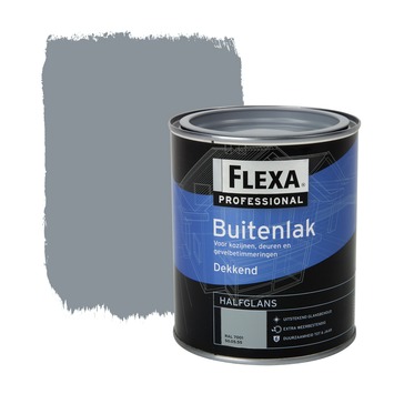 Flexa Professional buitenlak halfglans ral 7001 dekkend 750 ml
