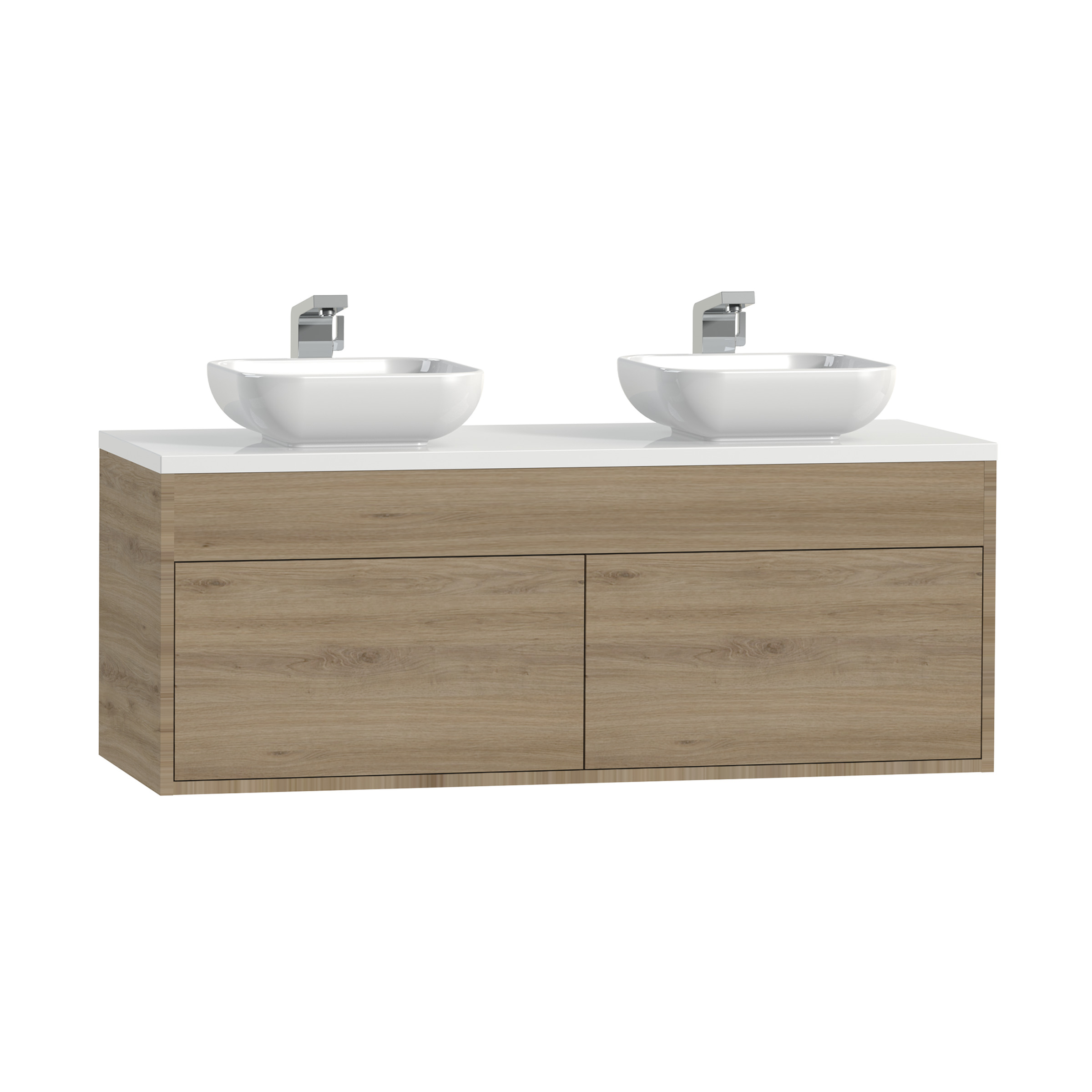 Tiger Helsinki Badkamermeubel 120 Cm Chalet Eiken Met Waskom tiger kopen in de aanbieding