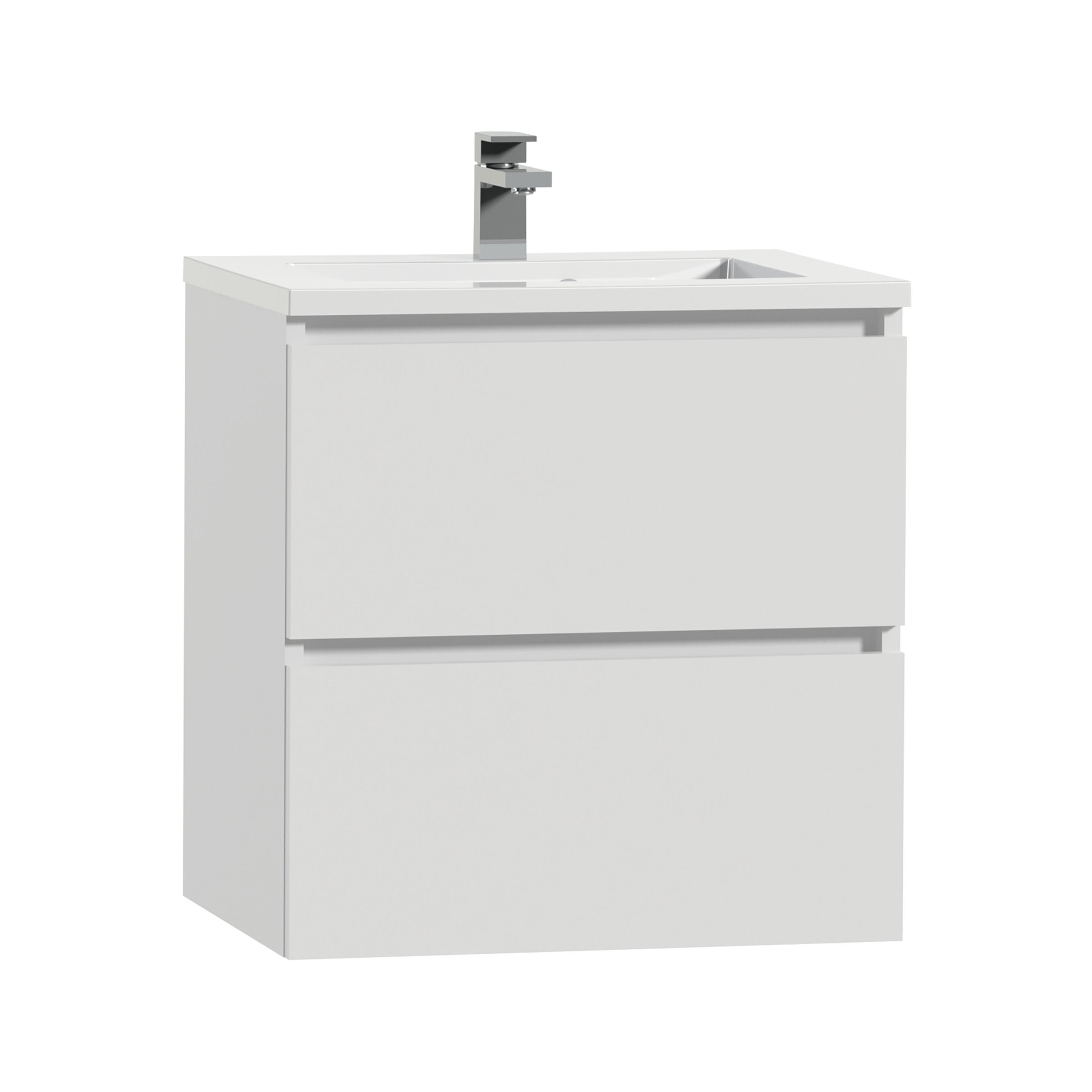 Tiger Karlo Badkamermeubel 60 Cm Hoogglans Wit Met Wastafel tiger kopen in de aanbieding