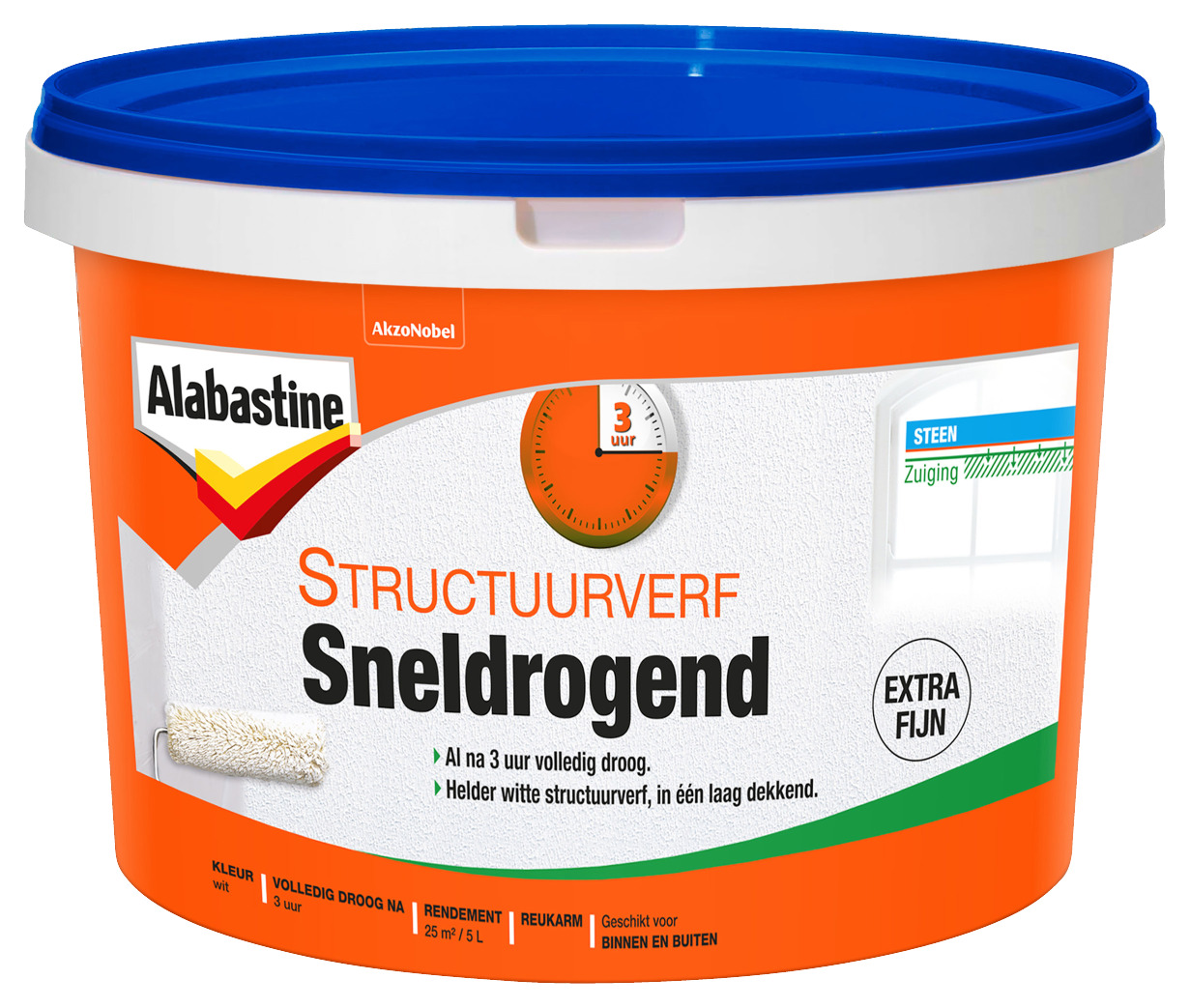 Alabastine Structuurverf Fijn Wit 5 alabastine kopen in de aanbieding