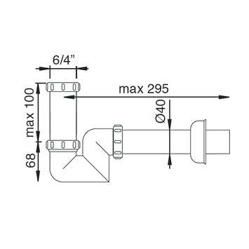 Geberit Spoelsifon sifon 2 wastafel ruimtebesparend model