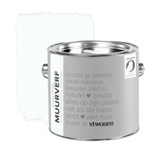 vtwonen muurverf krijtlook mat snow white 2,5 liter