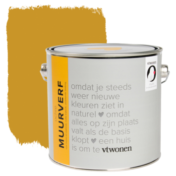 Raad Pijl pensioen vtwonen muurverf krijtlook mat ochre 2,5 liter kopen? krijtverf | Karwei