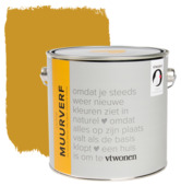 vtwonen muurverf krijtlook mat ochre 2,5 liter