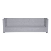 Loungebank Hava 3-zits grijs steigerhout 216x75 cm