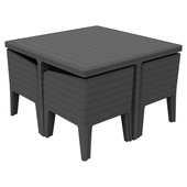 Keter Colombia tuinset compact kunststof 117 x 75 cm