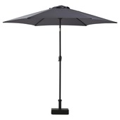 Balkonparasol Rechthoekig Zwart 150x250 cm kopen? parasols Karwei