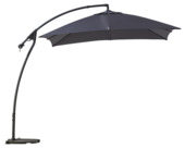 Karwei Zweefparasol Florida Vierkant Antraciet 250x250 cm aanbieding