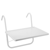 Livin' outdoor balkontafel wit kunststof 52 x 40 cm