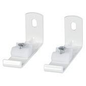 6 cm wandsteun gordijnrail Endless wit 2 stuks