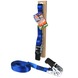 Jumbo spanband blauw 25mm met rubbern ratel voor extra grip 500 cm