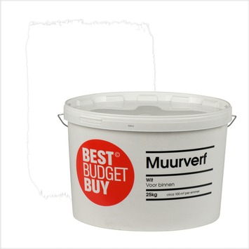 Bloeden hoek Landschap Best Budget Buy latex muurverf mat wit 25 kg kopen? | Karwei