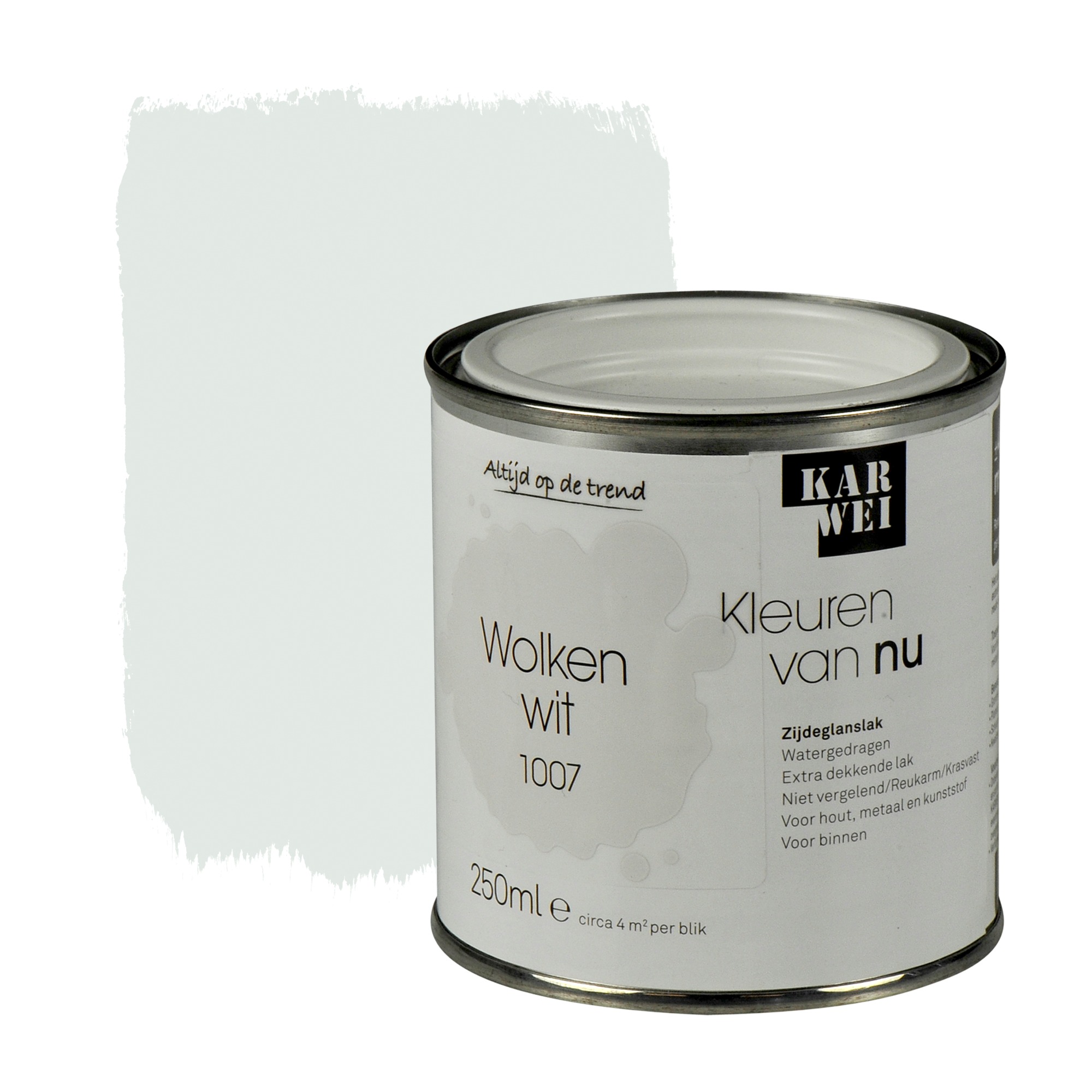 Karwei Kleuren Van Nu Lak Zijdeglans Wolkenwit 250 Ml karwei kopen in de aanbieding