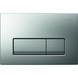 Geberit Delta 51 bedieningspaneel mat chroom