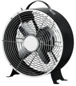 Handson tafelventilator Perth metaal zwart 25 cm