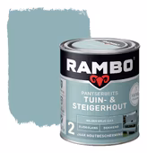 Rambo pantserbeits Vintage tuin- en steigerhout zijdeglans dekkend wilgen grijs 750 ml