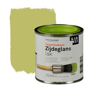 KARWEI lak zijdeglans limoen extra dekkend 250 ml