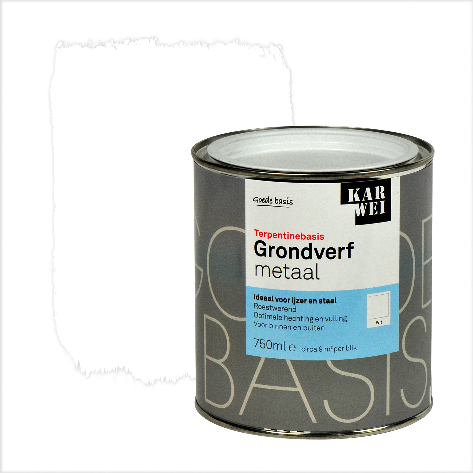 Karwei Grondverf Metaal Wit 750 Ml karwei kopen in de aanbieding