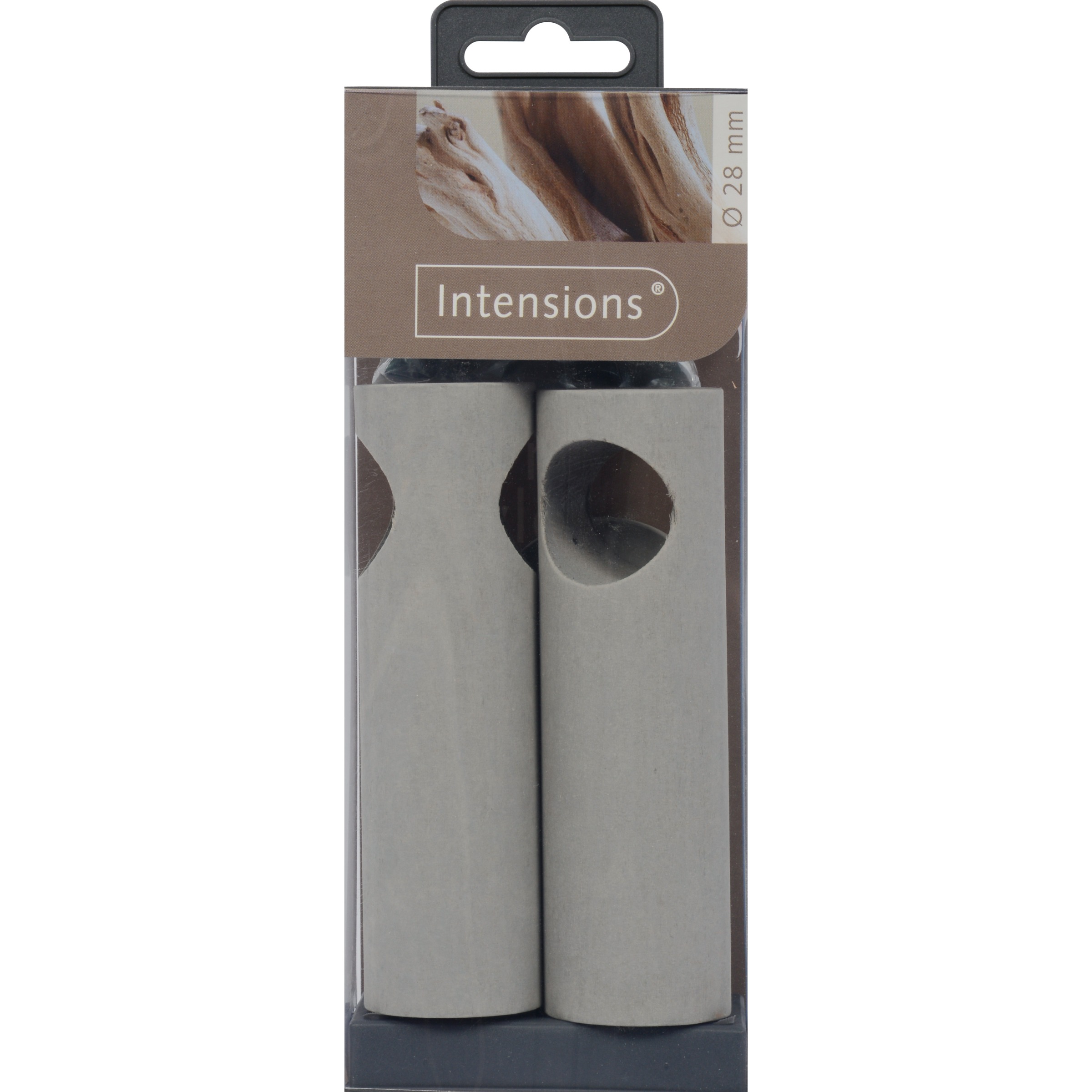 Intensions Gordijnroede O28 Mm Grijs Hout Plafondsteun 2 Stuks intensions kopen in de aanbieding