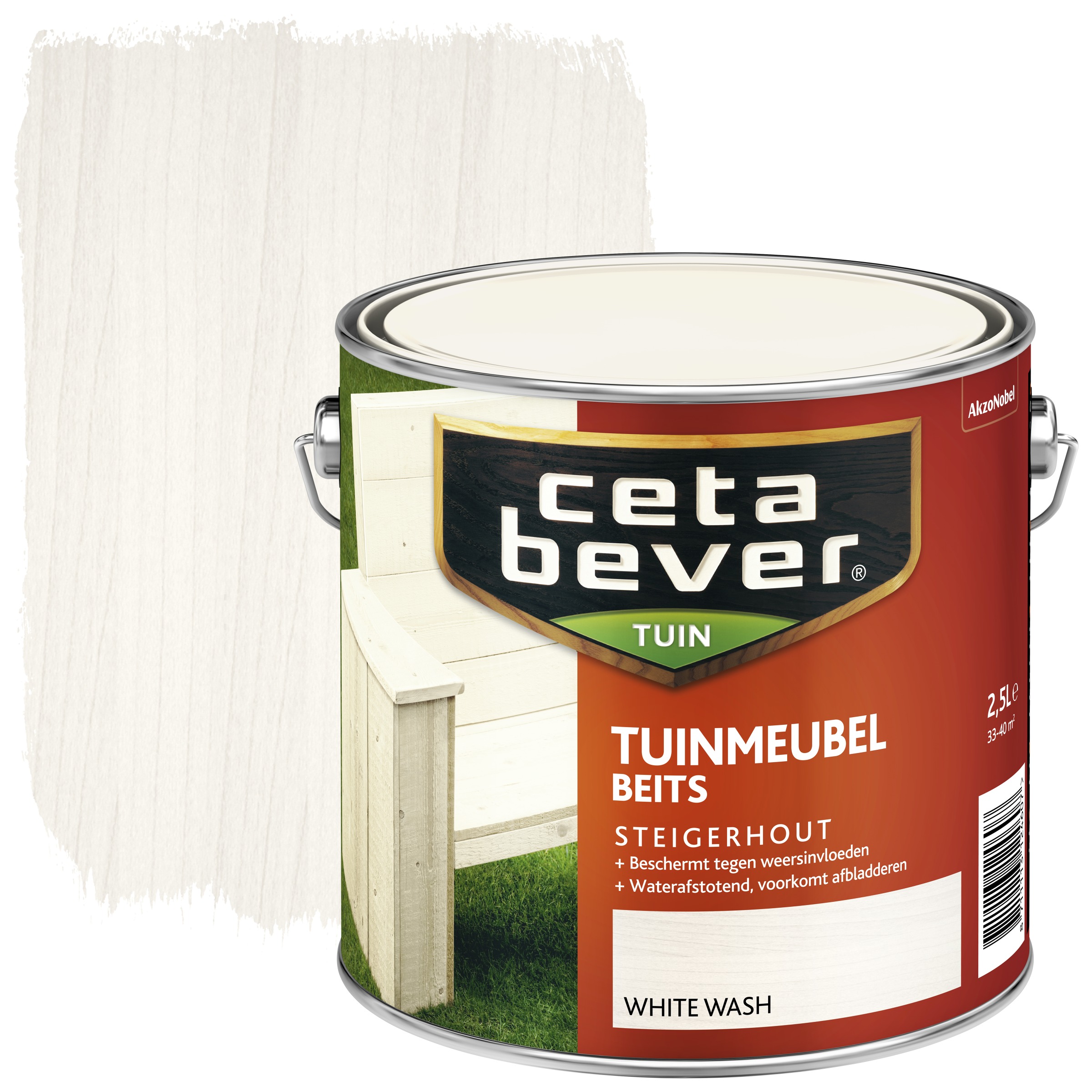 Cetabever Tuinmeubelbeits White Wash 25 cetabever kopen in de aanbieding