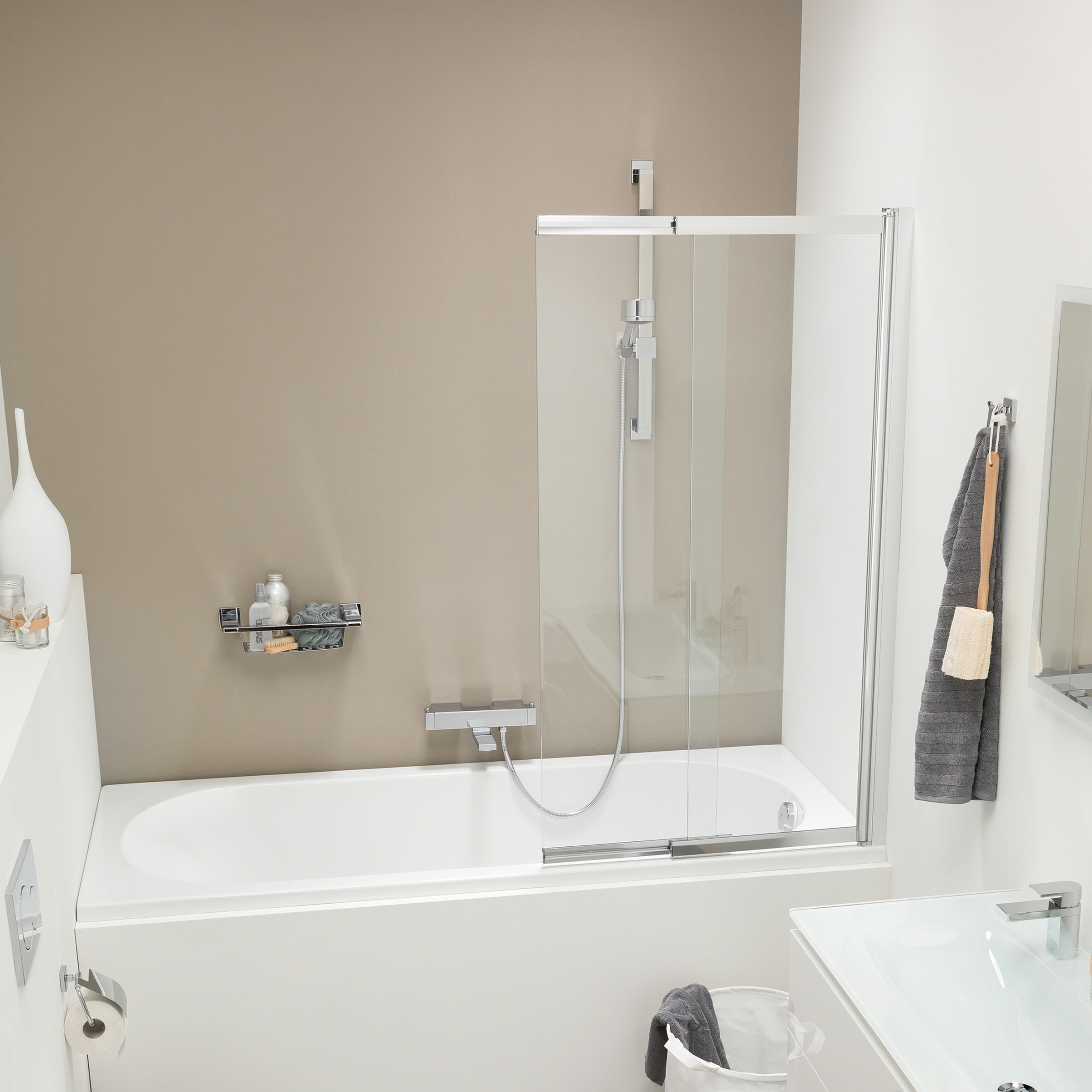 Sealskin Get Wet Badwand Met Schuifwand Style 80X140 sealskin kopen in de aanbieding