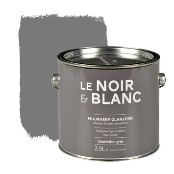 Le Noir & Blanc muurverf glanzend charleston grey 2,5 l