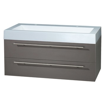 Differnz Force badkamermeubel 100 cm antraciet 2 kraangaten