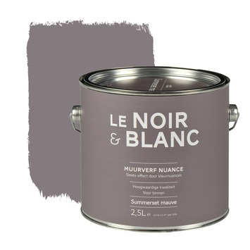 Le Noir & Blanc muurverf nuance summerset mauve 2,5 l