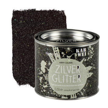 Soeverein karton Caroline KARWEI Happy Colours muurverf zilver glitter 500 ml kopen? | Karwei