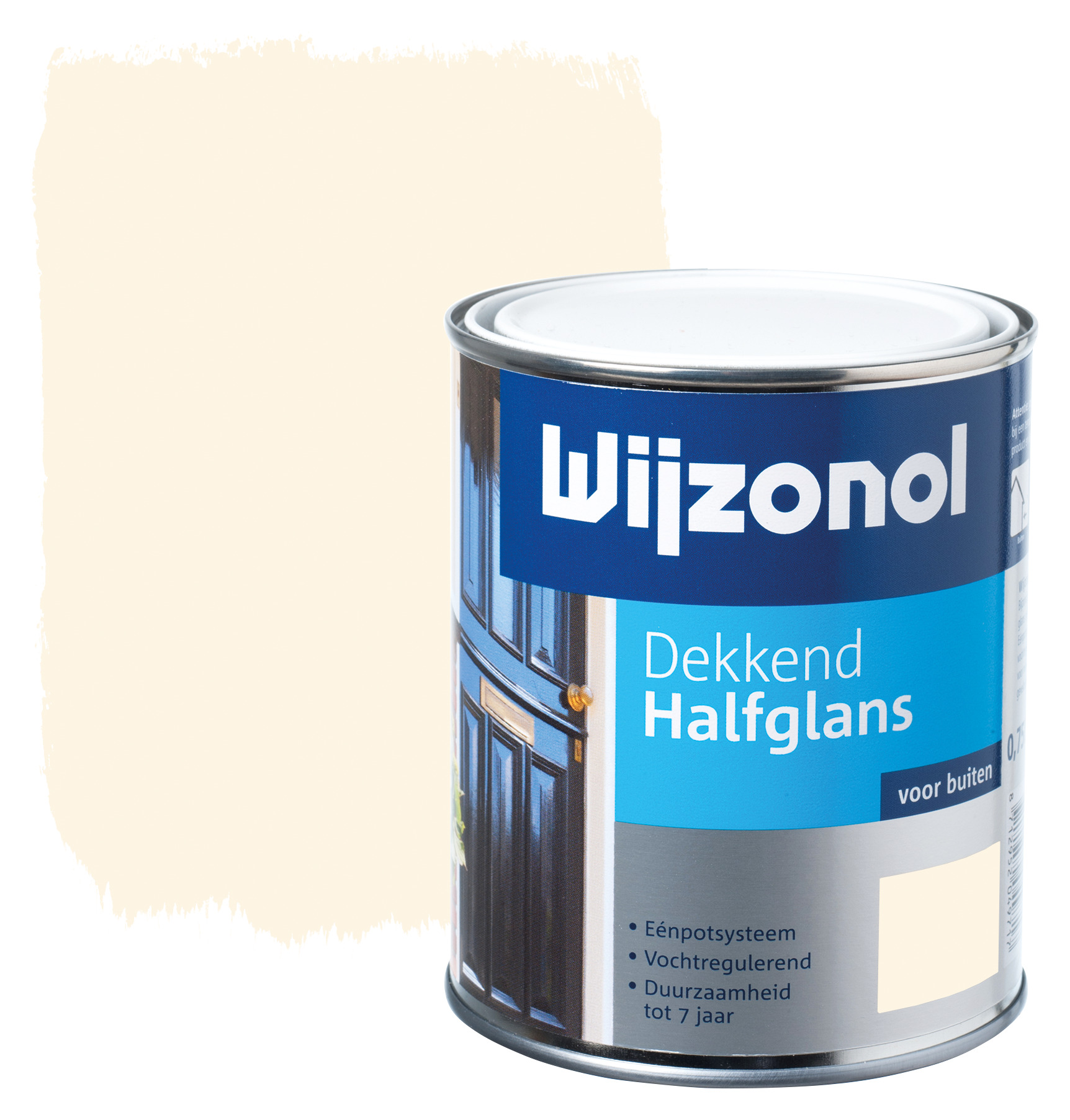 Wijzonol Lak Halfglans Cremewit Ral 9001 Dekkend 750 Ml wijzonol kopen in de aanbieding