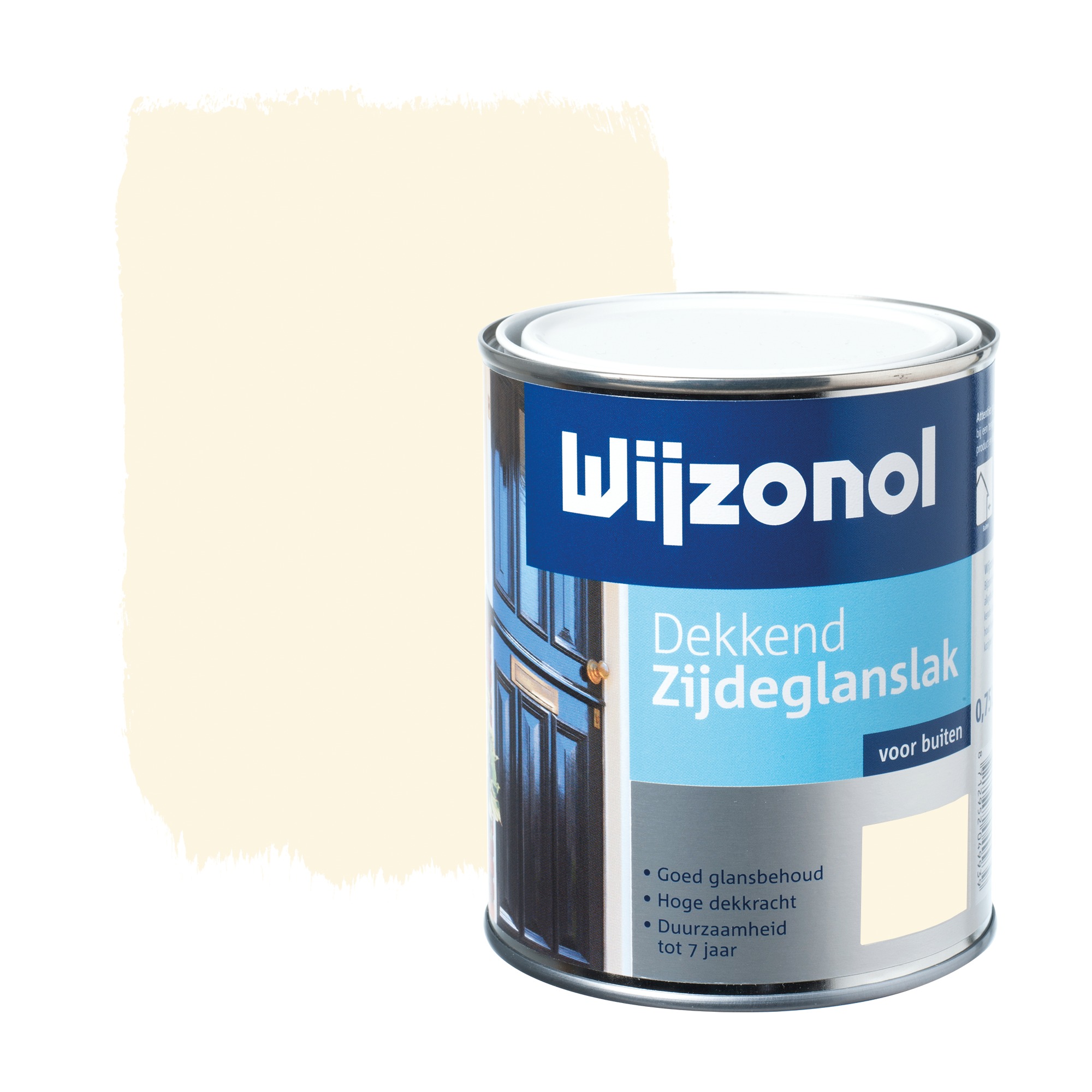 Wijzonol Lak Zijdeglans Cremewit Ral 9001 Dekkend 750 Ml wijzonol kopen in de aanbieding
