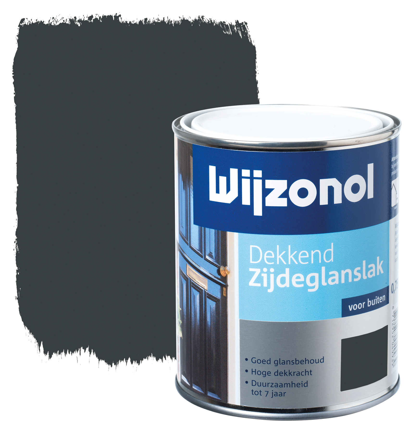 Wijzonol Lak Zijdeglans Antraciet Dekkend 750 Ml wijzonol kopen in de aanbieding