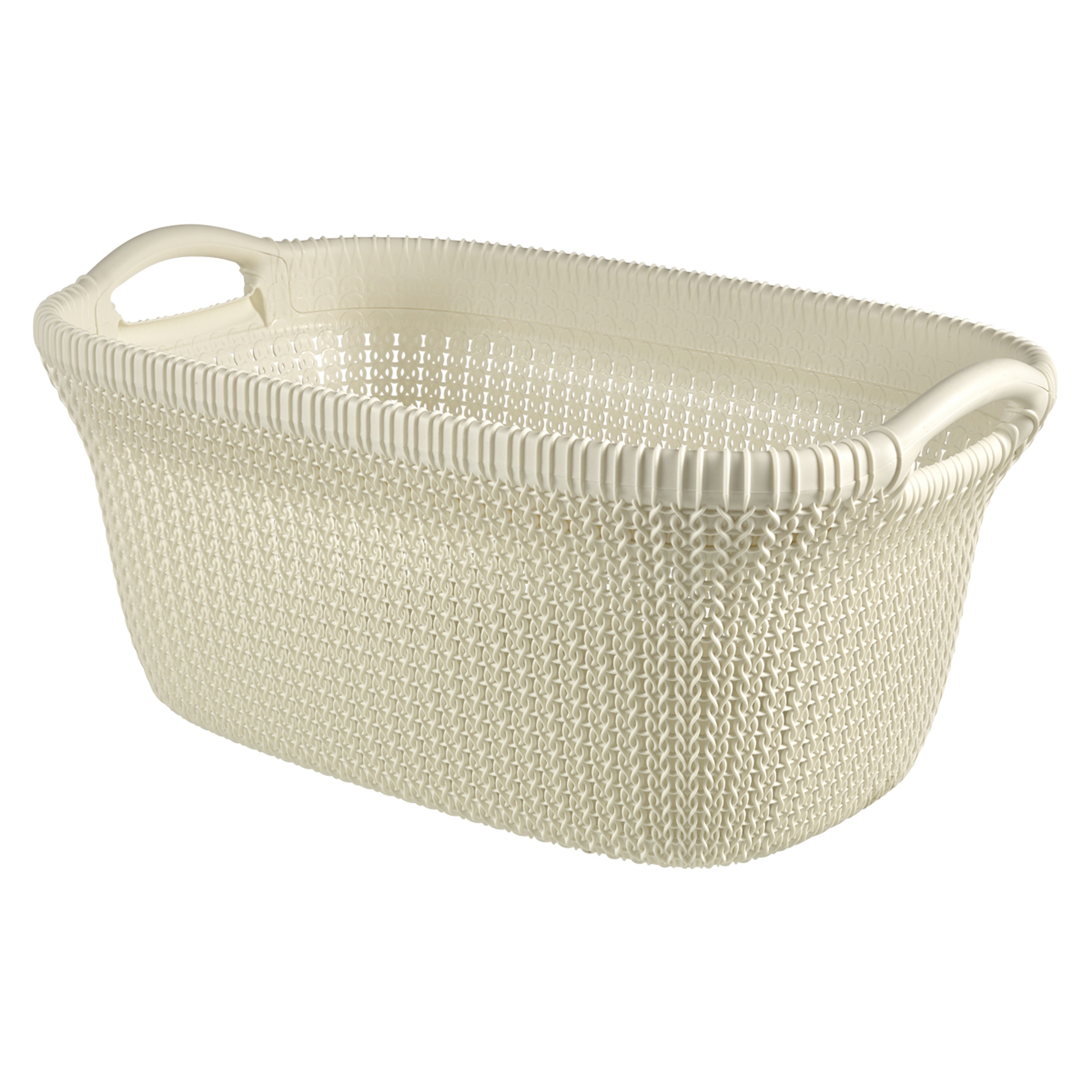 Curver Knit Wasmand Oasis White 40L curver kopen in de aanbieding