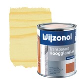 Wijzonol lak hoogglans white wash transparant 750 ml