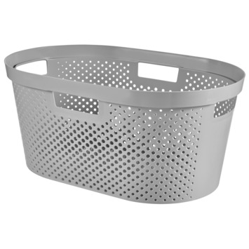 Infinity Dots Wasmand licht grijs 40l | Karwei