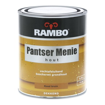 Rambo Pantser menie hout roodbruin 750 ml