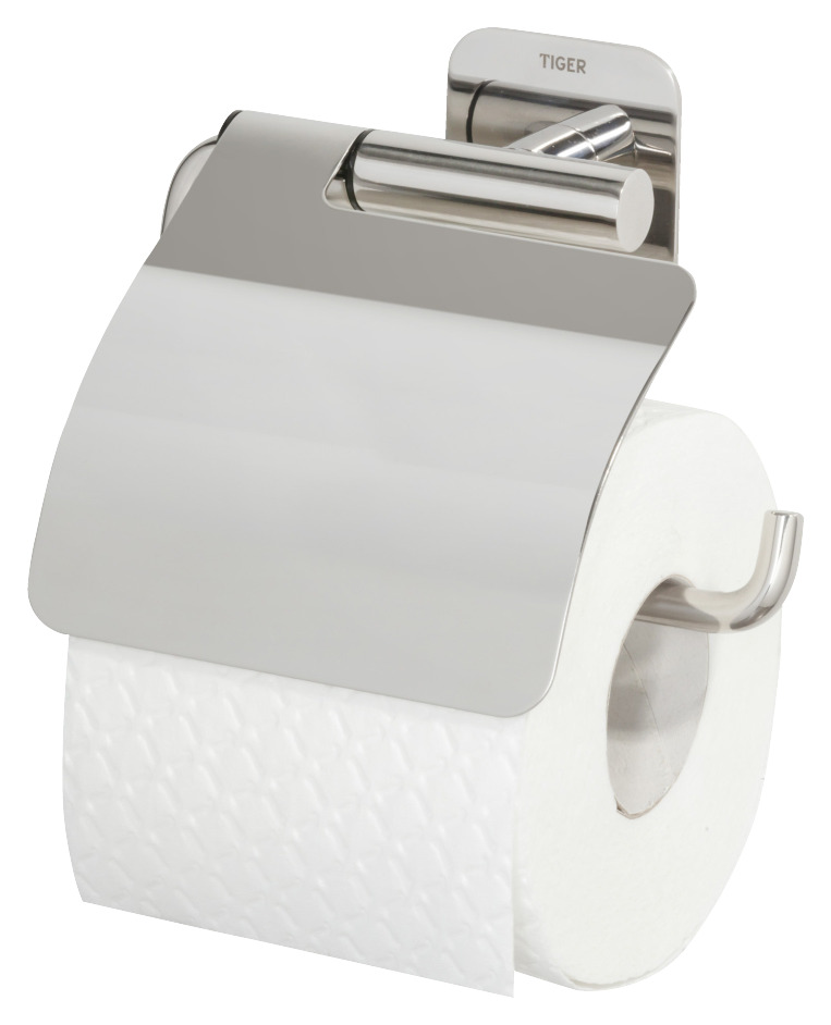 Tiger Colar Toiletrolhouder Met Klep Chroom tiger kopen in de aanbieding