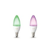 Philips Hue kaars 6W E14 color 2 stuks