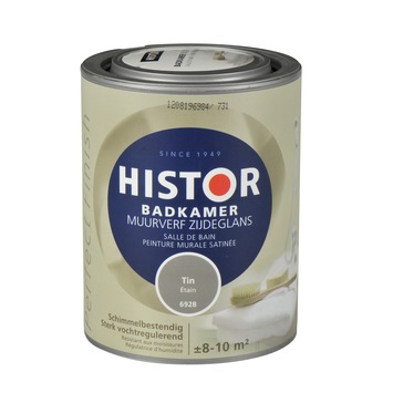 Histor Perfect Finish muurverf badkamer zijdeglans tin 1 l