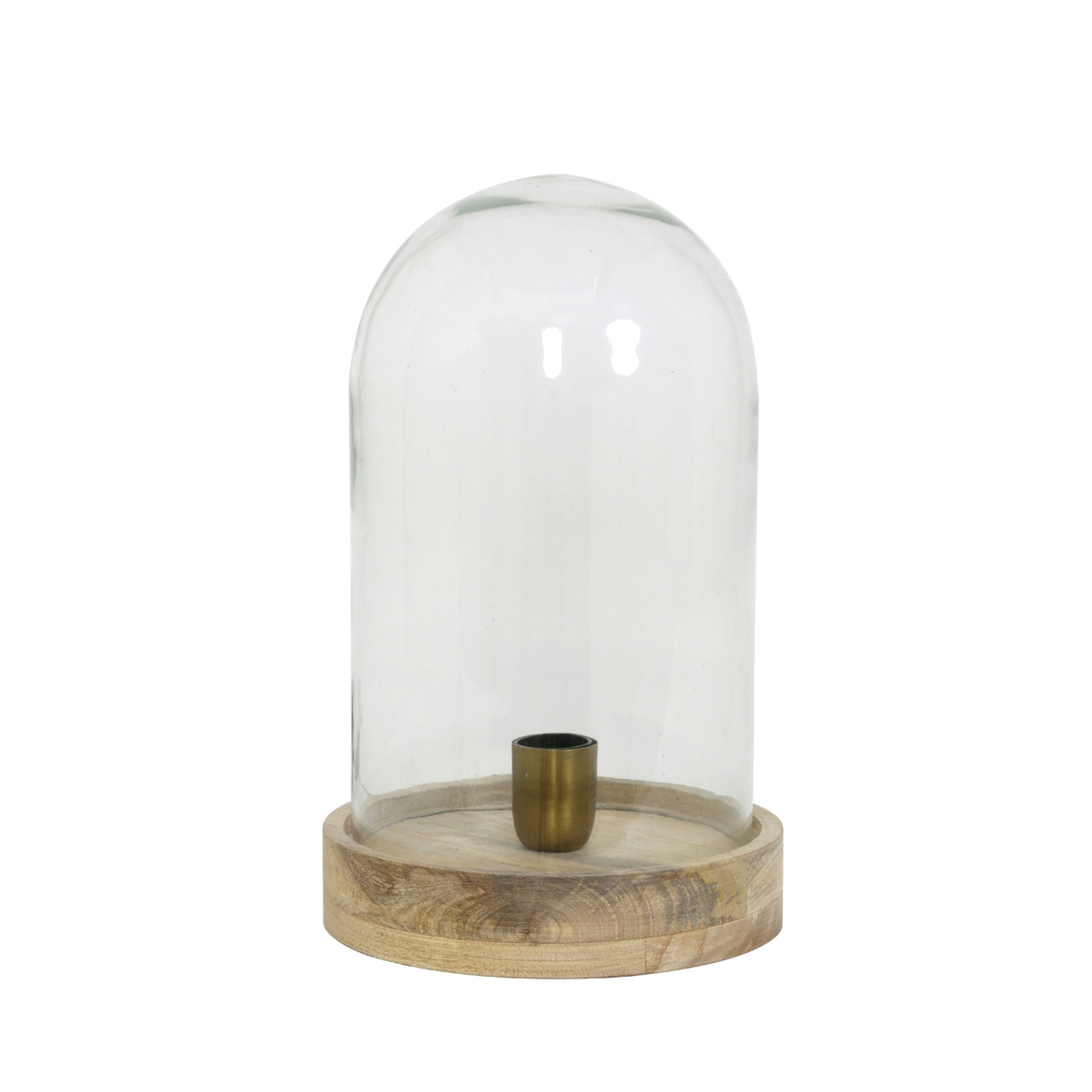 Tafellamp Celebes Hout Glas huismerk kopen in de aanbieding