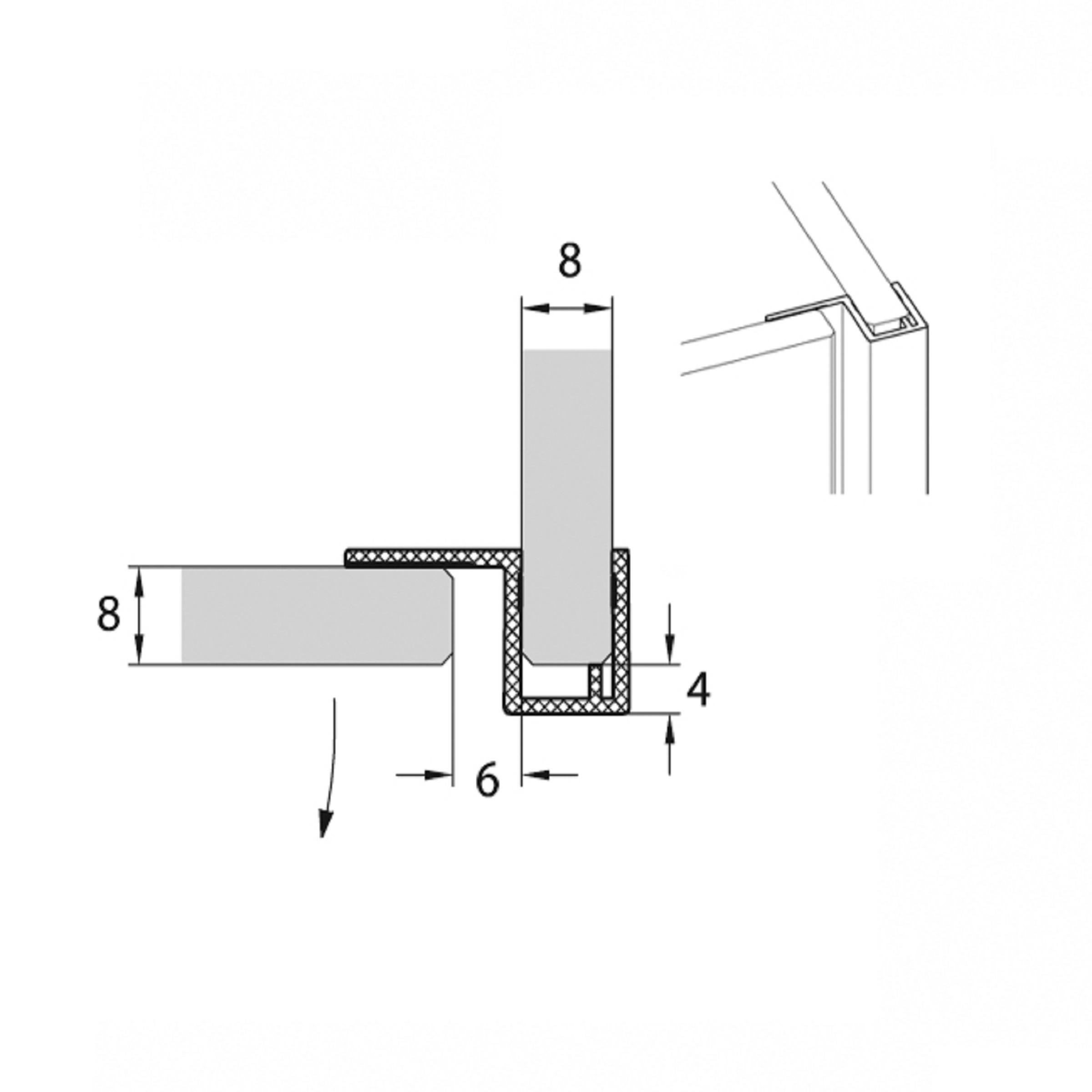 Sealskin Afdichtprofiel I Am Verticaal 200 sealskin kopen in de aanbieding