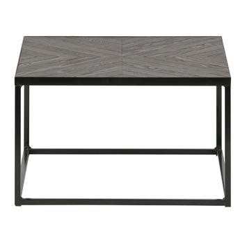 WOOOD bijzettafel Rio XL bruin/zwart gelakt 38x60x60 cm