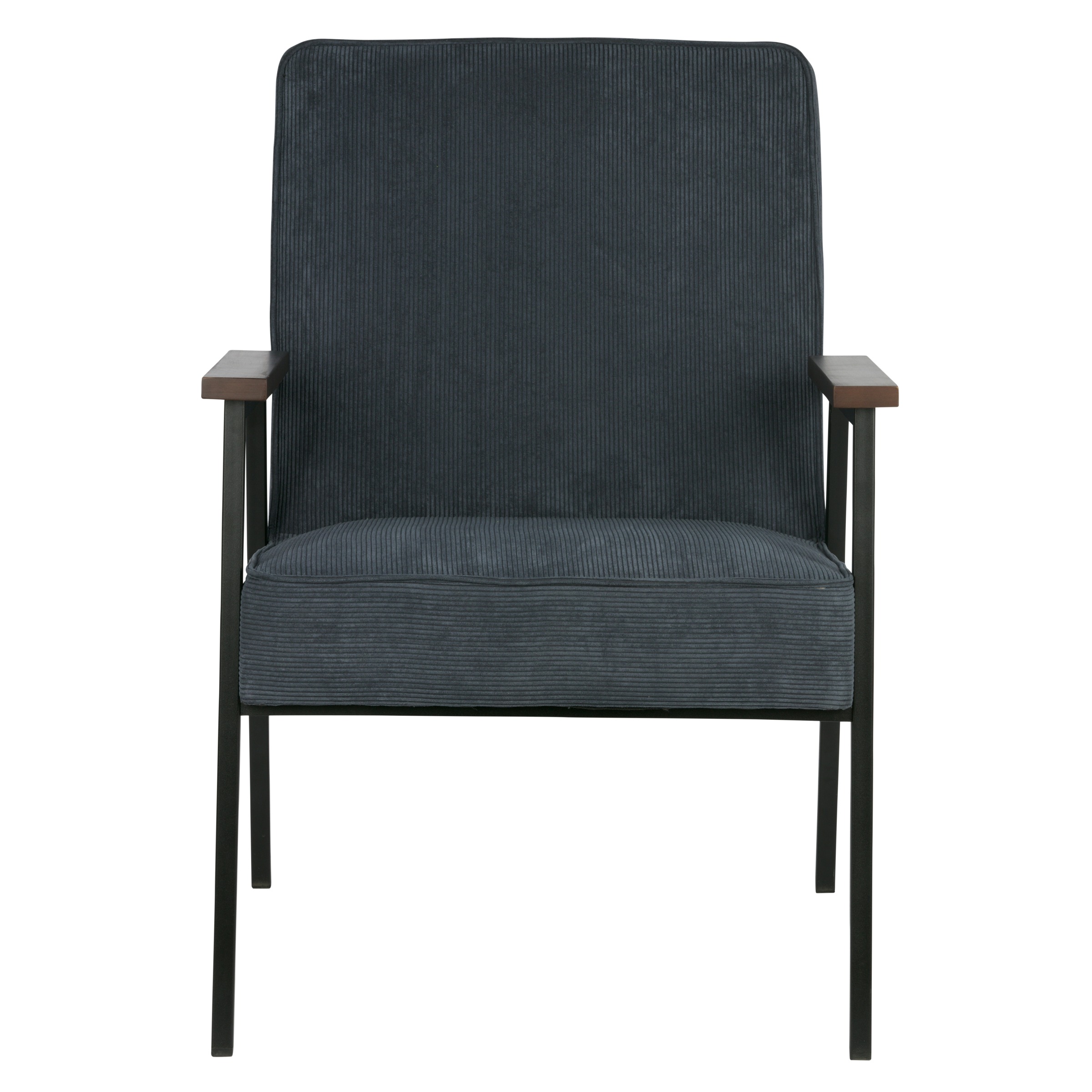 Woood Fauteuil Sally Ribcord Staalblauw woood kopen in de aanbieding