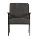 WOOOD fauteuil Sally ribcord antraciet grijs