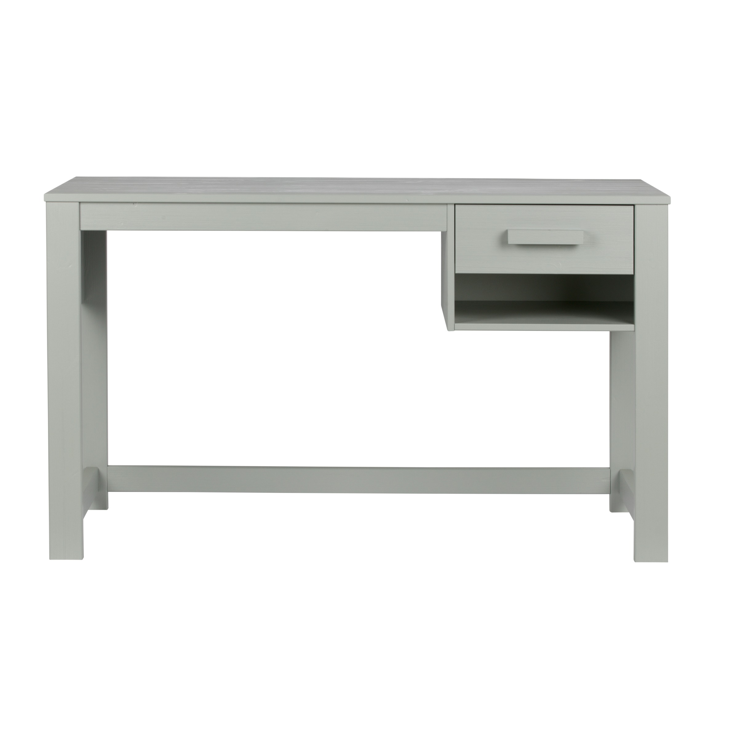 Woood Bureau Dennis 75X125X58 Cm Betongrijs woood kopen in de aanbieding