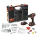 BLACK+DECKER accuklopboormachine BDCHD18BOA-QW + 160-delige accessoireset