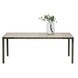WOOOD eettafel Nout eiken in whitewash gelakt 216x90x76,5 cm