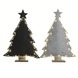 Kerstboom vilt ledlicht en donkergrijs 29x40 cm