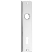 Schild met sleutelgat rechthoek 72mm aluminium